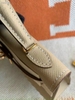 TÚI HERMES KELLY MINI ESPOM DA BÒ