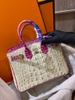 HERMES BIRKIN DA BÒ DẬP VÂN LƯNG CÁ SẤU