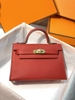TÚI HERMES KELLY MINI ESPOM DA BÒ
