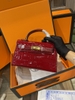 HERMES KELLY MINI VÂN RẮN SUPER VIP