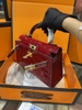 HERMES KELLY MINI VÂN RẮN SUPER VIP
