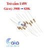 Điện trở 1/4W 390ohm-820ohm (Gói 50 con)