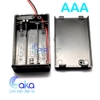 Hộp đế pin AAA có nắp và công tắc