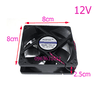 Quạt tản nhiệt 12V 8x8