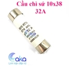 Cầu chì sứ 10x38, Cầu chì kính