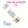 Cầu chì sứ 10x38, Cầu chì kính