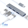 Hub chia cổng usb , Bộ Chia 4 Cổng USB Chân Type-C chân Usb nhỏ gọn dùng cho laptop, PC, Macbook