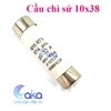 Cầu chì sứ 10x38, Cầu chì kính
