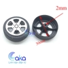 Bánh xe mini 30mm lốp cao su