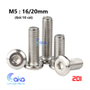 INOX 201 Bulong vít lục giác đầu tròn dẹp M5x16/20mm thép không gỉ