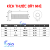 INOX 201 Bulong vít lục giác đầu tròn dẹp M5x16/20mm thép không gỉ