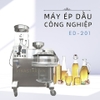 Máy ép dầu lạc dòng kinh doanh ED-201. Ép tự động có kèm bình lọc dầu.