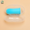 Bàn chải xỏ ngón silicon caosu mềm đánh răng cho chó mèo