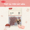 Viên Thịt Bò, Gà & Cá Hồi cho Chó Bowwow Cube Jerky Snack siêu to 800g
