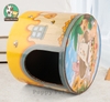 Đồ chơi mèo Cào móng giấy khối trụ 2 in 1