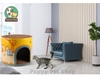 Đồ chơi mèo Cào móng giấy khối trụ 2 in 1