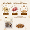 Viên Thịt Bò, Gà & Cá Hồi cho Chó Bowwow Cube Jerky Snack siêu to 800g