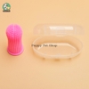 Bàn chải xỏ ngón silicon caosu mềm đánh răng cho chó mèo