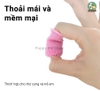 Bàn chải xỏ ngón silicon caosu mềm đánh răng cho chó mèo