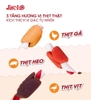 Snack Jireho Thịt xiên que 3 vị Gà Vịt Heo 96g