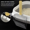 Xẻng Xúc Cát Vệ Sinh cho Mèo - Xẻng inox cán gỗ lưới lỗ, Xẻng inox cán Inox size to tiện lợi