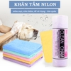 Khăn tắm nilong siêu thấm nước cho chó mèo size đại