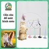 Đồ chơi cần câu mèo dính sàn, cần câu mèo đế mút, đồ chơi tự tương tác cho mèo thú cưng
