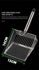 Xẻng Xúc Cát Vệ Sinh cho Mèo - Xẻng inox cán gỗ lưới lỗ, Xẻng inox cán Inox size to tiện lợi