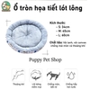Ổ đệm tròn lót lông cho thú cưng, chó mèo - Dày dặn, siêu ấm