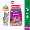 Hạt Whiskas Adult cho Mèo trưởng thành trên 12 tháng tuổi 1.35kg