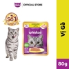 Pate Whiskas cho mèo trưởng thành 80g