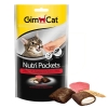 Bánh quy giòn các vị cho Mèo GimCat Nutri Pockets
