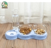 Khay Đựng Thức Ăn Nước Uống Hình Gấu 2 Trong 1 Cho Thú Cưng Cao Cấp