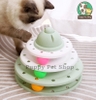 Đồ chơi mèo tháp 3 tầng bóng xoay
