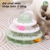 Đồ chơi mèo tháp 3 tầng bóng xoay