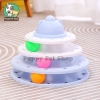 Đồ chơi mèo tháp 3 tầng bóng xoay