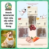 Viên Thịt Bò, Gà & Cá Hồi cho Chó Bowwow Cube Jerky Snack siêu to 800g