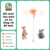 Đồ chơi lò xo lông vũ đế mút cho Mèo