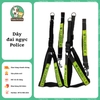 Bộ dây dắt kèm đai ngực Police