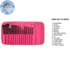 Bộ Cọ 14 Cây Bóp Da Hồng VACOSI Essential Brush Set BC09