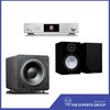 Combo Hi-Fi Bookshelf Speaker + Subwoofer: Monitor Silver 100 7G + SVS SB-2000 Black Ash + Rotel S14