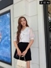 20/A009/01 ÁO SM, NƠ CỔ, TL, TRẮNG