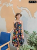 DG 21/V005/04/VÁY MAXI, SN, LÁ SẮC MÀU