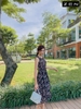 DG 21/V010/01/VÁY MAXI+VÁY 2 DÂY, HOA NHÍ ĐEN