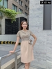 20/V088/01 VÁY A, CỔ V LỆCH, CT, BURBERRY + BE