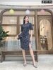 20/V102/02 VÁY ÔM, TL, RÚM SƯỜN, H.T ĐEN