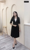 DG 20/A022/S/01/ÁO VEST, TAY LỠ, XẺ TAY, ĐEN
