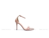 Ankle Strap Gót Nhọn Ngang Mãnh 9cm PU