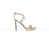 Miss Grand Đúp Sandals Dây Chéo 12cm Vàng Đồng