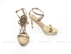 Miss Grand Đúp Sandals Dây Chéo 12cm Vàng Đồng